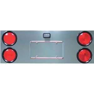  Trux Accessories Center Panel Back Plate   4 x 4in. LED Lights 