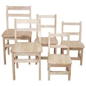 Set of 2 Classroom Hardwood Chairs:  Home & Kitchen