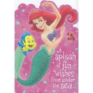  Birthday Little Mermaid A Splash of Fun Wishes From Under the Sea