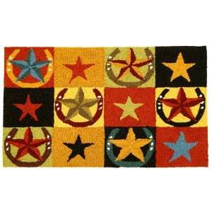   Stars and Horseshoes Indoor Rug, 22 Inch by 34 Inch: Home & Kitchen