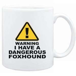   : Mug White  WARNING : DANGEROUS Foxhound  Dogs: Sports & Outdoors