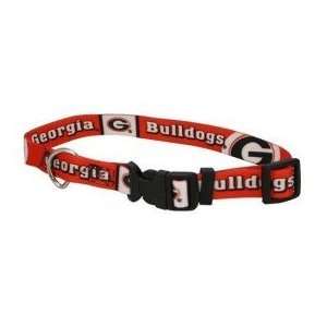  Georgia Bulldogs Medium Adjustable Pet Dog Collar (Medium 