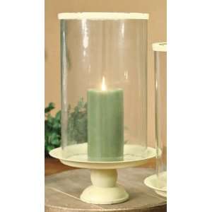  Large Marseille Pillar Candle Holder Stand   White: Home 