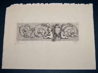 Pequegnot 1858 Architecture Etching. Wall Decor. 109  