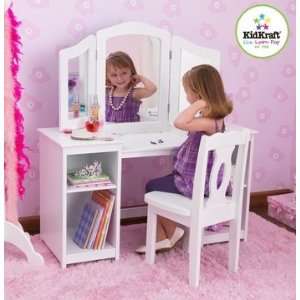  Girls Deluxe Vanity and Chair Set