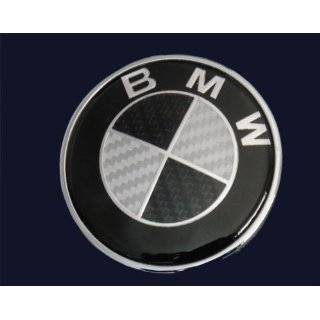 Set of 2 BMW HOOD & TRUNK BMW Real Carbon Fiber Emblems 