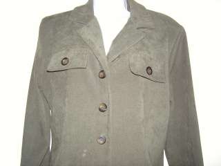 Womans Jacket/ Blazer Olive Green Large  