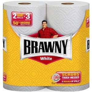  Brawny Giant Rolls, White, 12 Count Health & Personal 