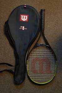 Wilson Fusion V Matrix Tennis Racquet & Bag Pre owned  