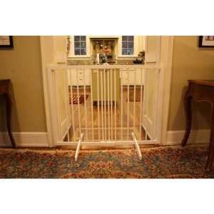  Extra Tall Freestanding Pet Gate White 27.5 inch   51 inch 