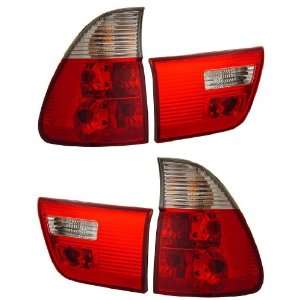  BMW X5 00 05 TAIL LIGHT RED/CLEAR NEW: Automotive