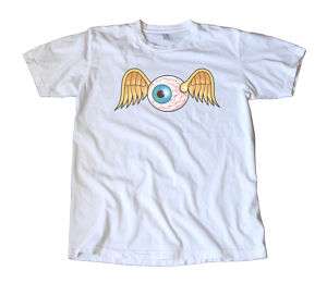 Vintage Von Dutch Flying Eyeball Decal T Shirt, Hot Rod  