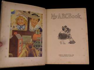 My ABC Book c. 1920 b&w illustrated childrens large  