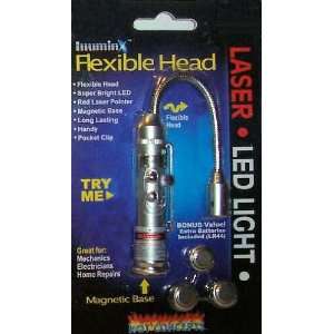  ABC Products   Flex Head ~ LED Light   With Red   Laser Light 