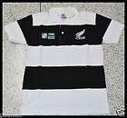   Zealand all black Rugby Union Vintage Polo Shirt Home Strip Free Ship