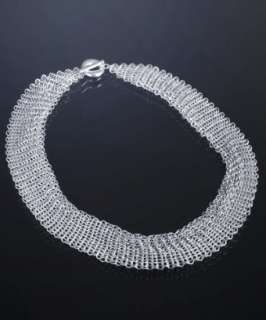 Tiffany & Co. Elsa Peretti sterling silver mesh necklace   up 
