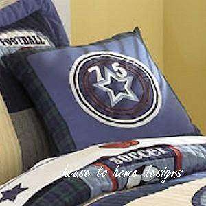 BOYS ALL SPORTS MATCH FOOTBALL BED ACCENT PILLOW  