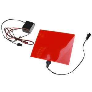 EL Panel Red Neon Glow Back Light Board 12V DC Inverter  