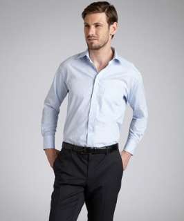   #314055801 light blue gingham check classic fit pocket dress shirt