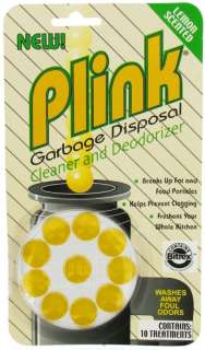 PLINK GARBAGE DISPOSER CLEANER 3 Pack / LEMON SCENT  