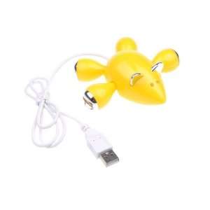  *Yellow* PC Mini 4 Port USB 2.0 480 Mbps High Speed Cable 