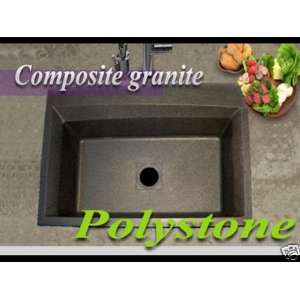  Single Bowl Kitchen Sink Poly Stone 