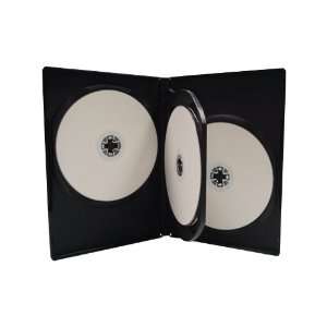  SuperMediaStore 14mm 4 Disc Black DVD Cases 50 Pack Electronics