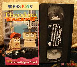 PBS KIDS Theodore Tugboat Helps A Friend Vhs Video RARE FREE US 1st 