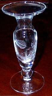 Lenox USA Crystal ETCHED Bud Vase  