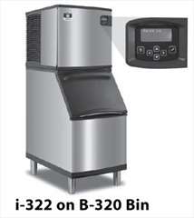 NEW MANITOWOC I322 ICE MACHINE TOP 350LB & BIN B320  