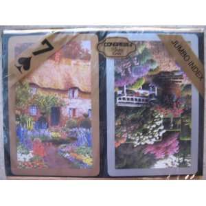  Congress Rose Cottage Jumbo Index Playing Cards Sports 