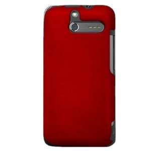  Snap on Hard Plastic RED RUBBERIZED Cover Sleeve Case for 