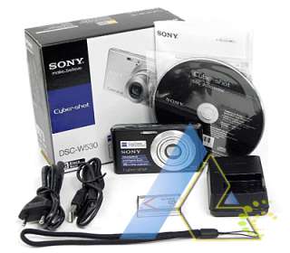 Sony CyberShot DSC W530 14.1 MP 4x Black Camera +8GB+6Gifts+1 Year 