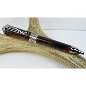  Cross Cut Rosewood Nouveau Sceptre Twist Pen With a Gold 