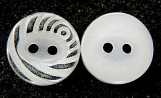 26 CURVE LINE PLASTIC FANCY SEWING BUTTONS CRAFT C283  