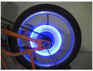 20 Neon LED Bike Wheel Valve Cap Spoke Lights Ctp  