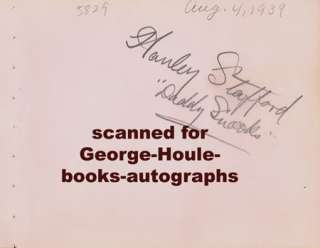 HANLEY STAFFORD~WALLACE FORD~AUTOGRAPHS~DADDY SNOOKS  