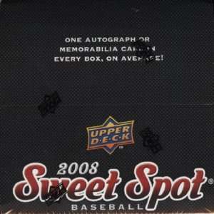  2008 Upper Deck Sweet Spot Baseball Hobby Box: Sports 