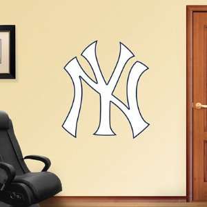    New York Yankees Logo Wall Graphic By Fathead: Sports & Outdoors