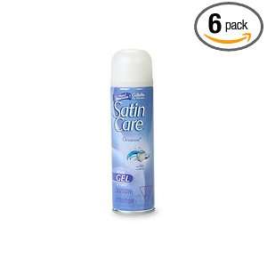  Satin Care Shave Gel, Oceania, 7 Ounce Bottle (Pack of 6 