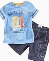 Guess Baby Set, Baby Boys T Shirt and Cargo Shorts
