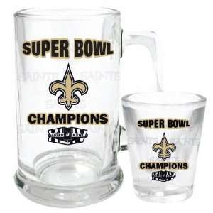  New Orleans Saints Super Bowl XLIV Champions Tankard and 