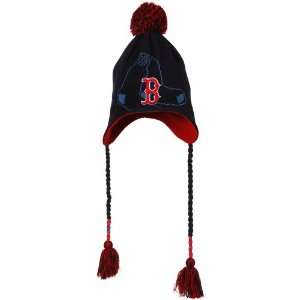   Boston Red Sox Navy Blue Tassel Fade Knit Beanie: Sports & Outdoors