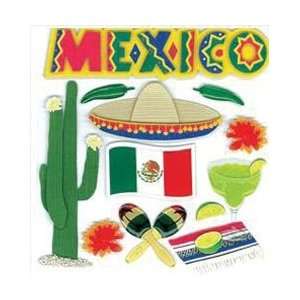  Jolees Boutique Dinensional Destination Stickers Mexico 