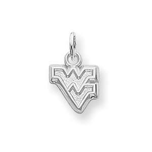   Silver Collegiate West Virginia University Charm   JewelryWeb Jewelry