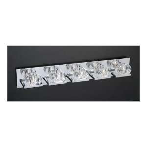 PLC Lighting 18175 PC Cielo 5 Light Bathroom Lights in Polished Chrome