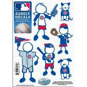  Chicago Cubs 5in x 7in Family Car Decal Sheet Automotive