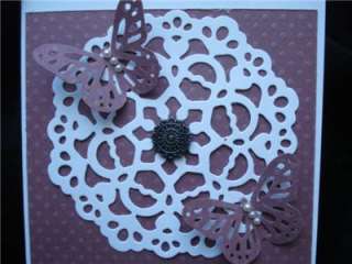   Card Quickutz Antique Doily Spellbinders Stampin Up Martha Ste  