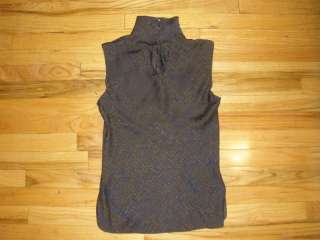 Hermes silk blouse shirt top turtleneck FR 36 scarf pattern designer 