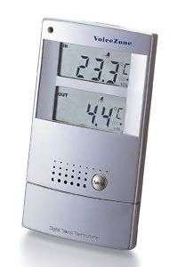 Talking Indoor Outdoor Thermometer for Blind w/ Braille  